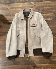 Alpha Industries CWU-45Pレザーフライトジャケット