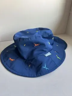 恐竜刺繍 ネイビー バケットハット 48cm