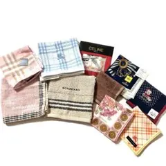 【未使用品含む】BURBERRY等　10点セット　まとめ売り　タオル　ハンカチ