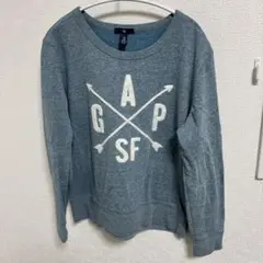 オシャレ　GAP ギャップ スウェット トレーナー ブルー【M】