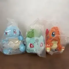 ポケモン　一番くじ　C賞　旅立ちの3匹ぬいぐるみコンプリートセット