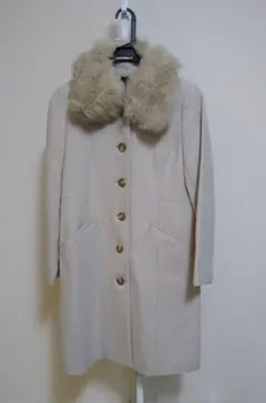 ウールコート　ファー付　М