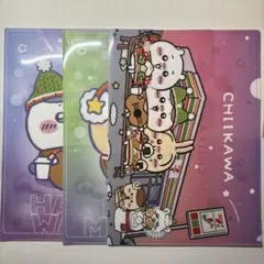 ちいかわ セブンイレブン クリスマス クリアファイル ハチワレ うさぎのサムネイル