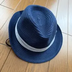 KidsForet 麦わら帽子 52cm ネイビーのサムネイル