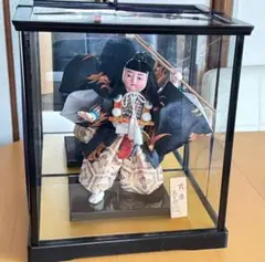 五月人形 武士の姿 ケース付き 約30cm 「丸三」/「渡辺製」弁慶 庚田厔作 五月人形 武士の姿 ケース付き 約30cm 「丸三」/「渡辺製」弁慶 庚田厔