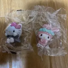 おやすみのひ　サンリオ　キティ　マイメロ　フィギュア　カプセルトイ