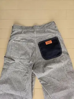 ワークパンツ デニム ヒッコリー レディース