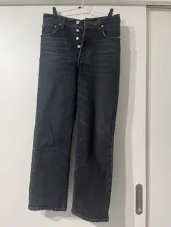 Levi’s Premium デニム 26 Ribcage Straight 黒