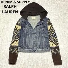 デニムアンドサプライ ラルフローレン デニムジャケット Gジャン ネイティブ柄