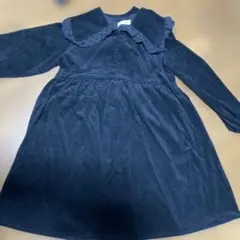 黒　コーデュロイ　ワンピース 11-12歳　150