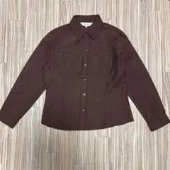 SIMPLE LIFE ブラウンシャツジャケット