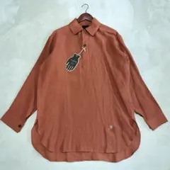 未使用品　 グラッドハンド　HOTEL ROYAL リネンロングシャツ　Lサイズのサムネイル
