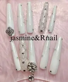 スーパーロングネイル ベイビーブーマー ラメグラ ギャル ネイルチップ