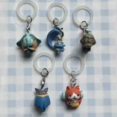 フ*員様 妖怪ウォッチ　めじるしストラップ　5個セット