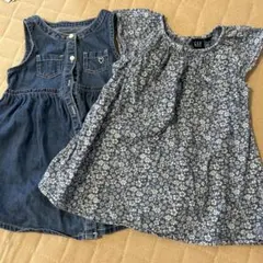 GAP ベビー ワンピース 2点セット 18-24monthsのサムネイル