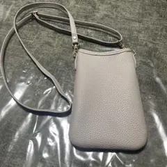 グレー スマホショルダーバッグ