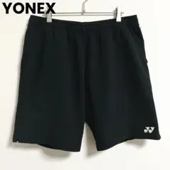 YONEX ハーフパンツ メンズOサイズ　黒　刺繍ロゴ　トレーニングパンツのサムネイル