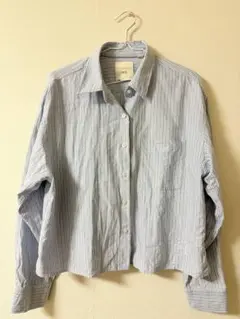 JW ANDERSON 水色ストライプ長袖シャツ