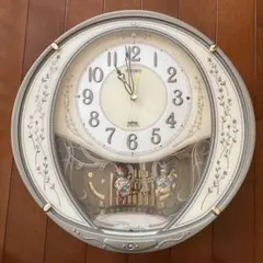 Y 美品 CITIZEN シチズン電波掛時計 パルミューズエルフ スワロ使用 S Y 美品 CITIZEN シチズン電波掛時計 パルミューズエルフ スワロ使用 S