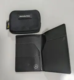 Mercedes Benz ロゴ入り未使用小銭入れ&パスポートカバー