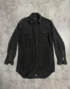 04AW Undercoverism 袖ジップ ミリタリー シャツ ブラックのサムネイル