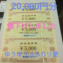 早稲田アカデミー 株主優待券 20,000円分 ⭐️ゆうゆうメルカリ便