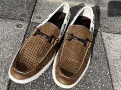 ビットシューズ メンズ ローファー スエード調 靴