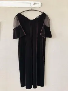 SALE❣️JILL STUART ダークブラウン 半袖ワンピース Sサイズ