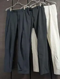 ユニクロ　感動パンツ3本セット 　ウエスト76