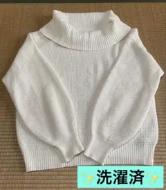 （美品）earth music&ecology　ニットセーター　白　Fサイズ