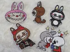 ラブブ Labubuワッペン 5種