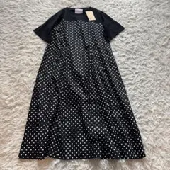 新品 BEARDSLEYビアズリー ⭐️カットコンビフレアワンピース⭐️黒
