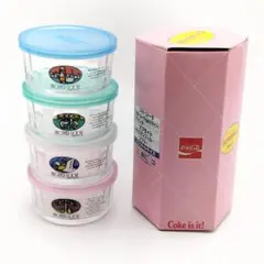 【未使用】コカコーラ マザーグース ガラス容器 4個セット 昭和レトロ 非売品のサムネイル