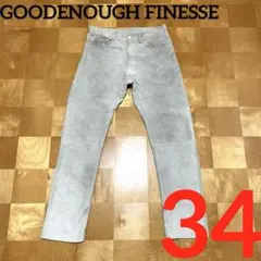 ✅激レアGOODENOUGH FINESSE DENIM スエードパンツ34のサムネイル