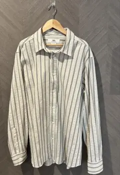 ZARA MAN EDITION SS'25 ストライプ長袖シャツ XL