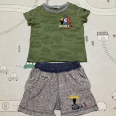 ミキハウス　ダブルビー　DOUBLE.B セットアップ　トップス　パンツ　80