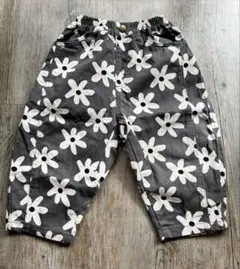 p.premier 総柄ツイル バレルレッグパンツ