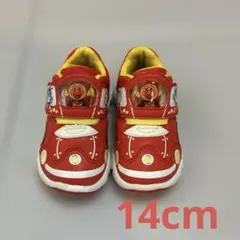 アンパンマン　ベビーシューズ　車　14cm