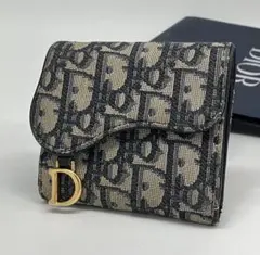 ⭐️ 美品 ディオール トロッター サドル コンパクト 折り財布 鑑定済
