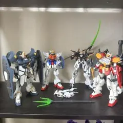 ガンプラまとめ売りMGウィングEW5体セット - メルカリ