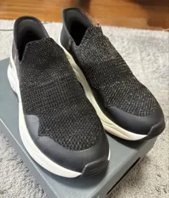 SKECHERS SLIP-INS ブラック×ゴールド 厚底スニーカーのサムネイル