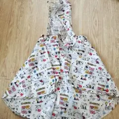 スヌーピー柄 ベビーレインコート　ポンチョ　 80-95cm