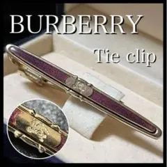 バーバリー ネクタイピン タイバー ゴールド レッド 赤 金 ホースロゴ