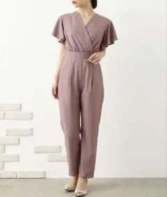 aimer エメ カシュクールオールインワン パンツドレス オケージョン