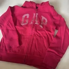 GAP ピンク ジップアップパーカー 130