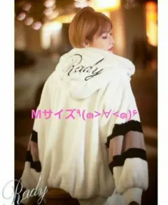 Rady フードロゴブルゾン♥Mサイズ ベージュ - メルカリ