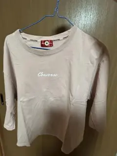 Converse ピンク 半袖Tシャツ