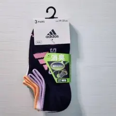 新品未使用 アディダス adidas ソックス くるぶし丈 3足組 19-21㎝