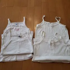 プチバト無印良品110cm女児キャミソール4枚