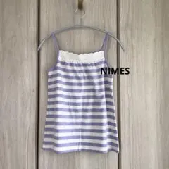 NIMES 麻混ラベンダー×白キャミソールのサムネイル
